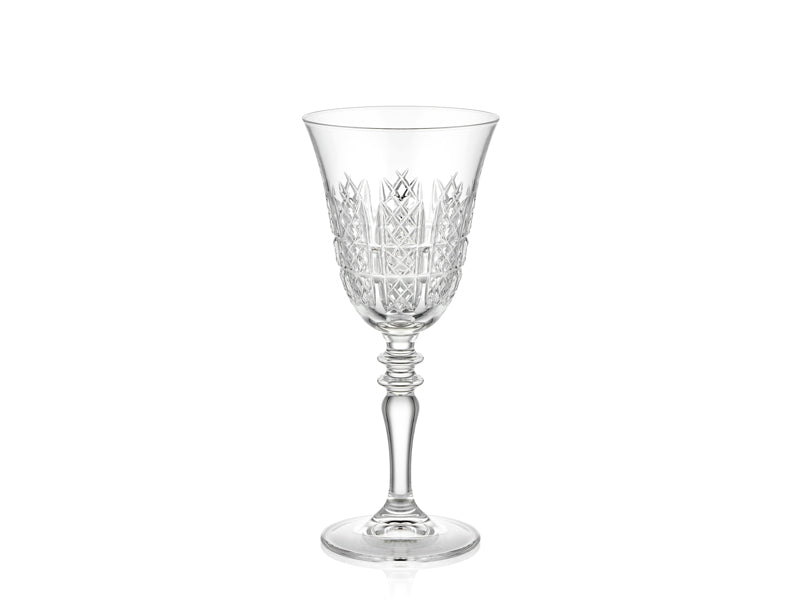 Opalin – 6 Piece Hand-Cut Crystal Goblet Set – TFT HOME