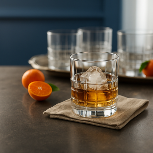Lumière – 6 Piece Hand-Cut Crystal Whiskey Glass Set